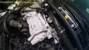 Ремонт Рено меган 3 DCI К9К836 часть 10 (Снимаем вакуумный насос)