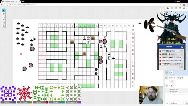 Heroclix Roll20 - the first ROC Online Tournament! Hela vs Goblin King! смотреть онлайн