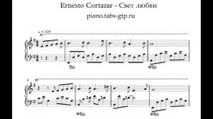 Foolish Heart - Ernesto Cortazar (Свет Любви)  - Ноты для Фортепиано Эрнесто Кортазар