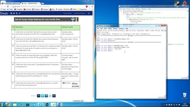 Python Email validation code preview and bug testing смотреть онлайн