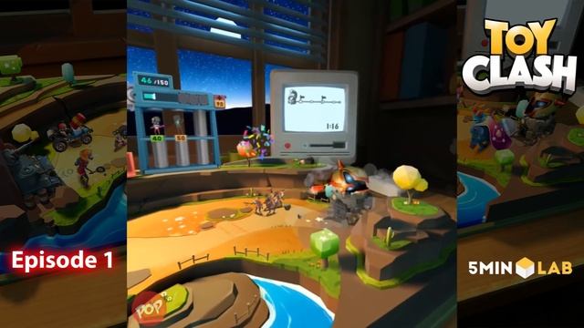 Toy Clash Gear VR EP 1 - Get ready for a fierce battle with mighty magic & unique toys on table-top смотреть онлайн
