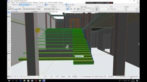 Лестница-трибуна в ArchiCad. Сборно-монолитное каркасное здание в ArchiCad.