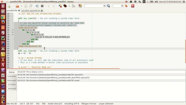 Fortran with OpenMP : 004 : Matrix-Multiplication with Parallel do block смотреть онлайн