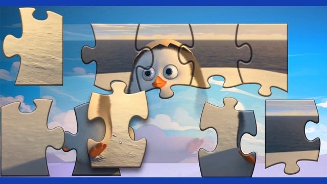 Puzzle penguins! Animals of Madagascar jigsaw puzzle for kids смотреть онлайн