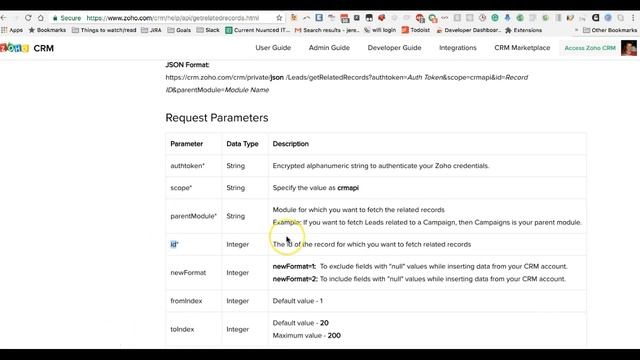 Reading the Zoho CRM API docs смотреть онлайн