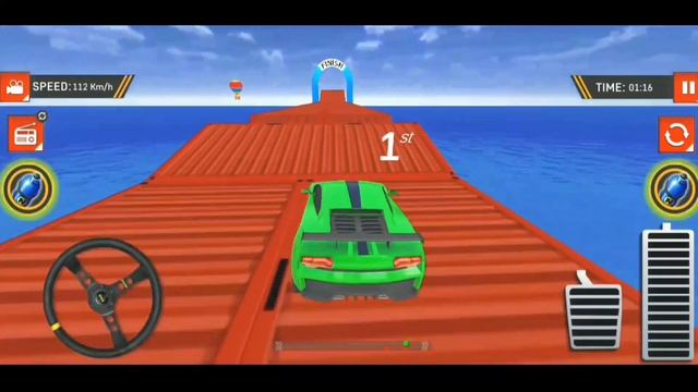 Extreme Impossible GT Car Stunts Racing- Muscle Sport Car Mega Ramp Driving -Android GamePlay смотреть онлайн