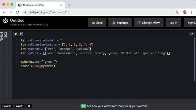 The 10 Days of JavaScript: Day 4 (Arrays) 2019 смотреть онлайн