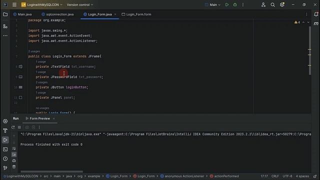 IntelliJ IDEA with MySQL Programming: LOGIN FORM with MySQL Server Database смотреть онлайн