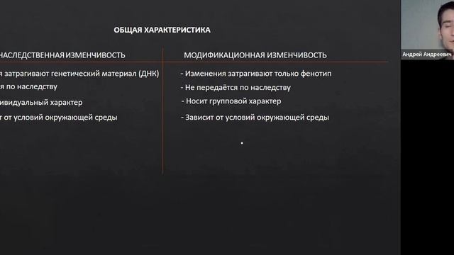 Виды изменчивости. ОГЭ смотреть онлайн