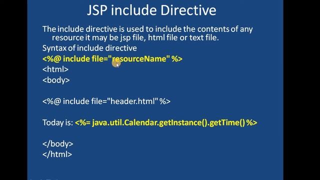 JSP Components смотреть онлайн