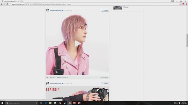 Lightning from Final Fantasy 13 the new Louis Vuitton Model? смотреть онлайн