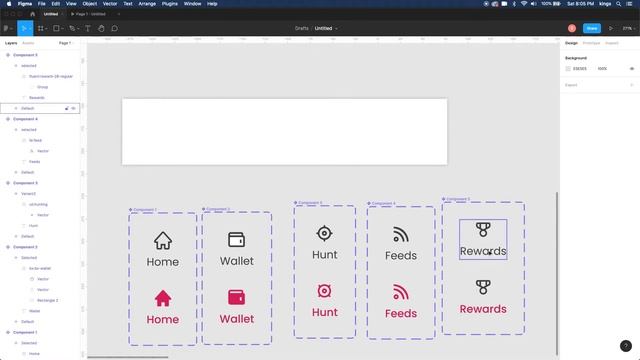 How to create Navigation bar in Figma using Variants смотреть онлайн