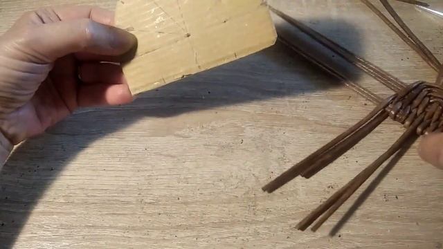 Полуовальное донышко (крышка) верёвочкой из 2-х. смотреть онлайн