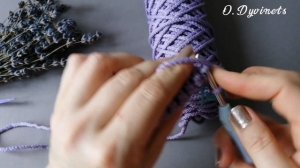 Мини сумка крючком из 1 мотка полиэфирного шнура! Быстро и легко!