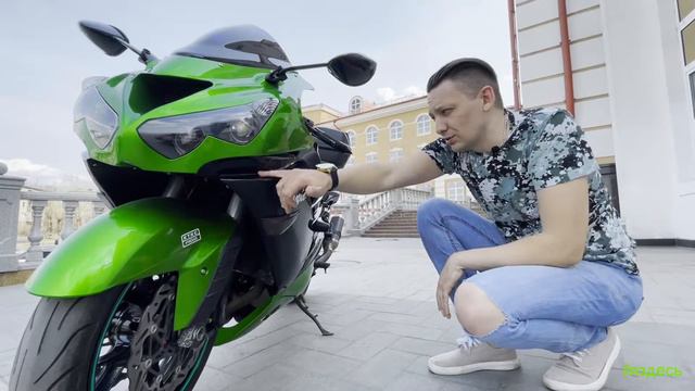 Kawasaki zx14 Ninja, дикий спортбайк. смотреть онлайн