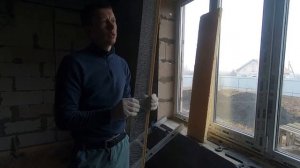 Утепление оконных откосов ЭППС с профилем примыкания. На таких откосах не будет трещин!