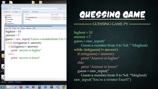 Let's Learn Python - Basics #7 of 8 - Files and User Input смотреть онлайн