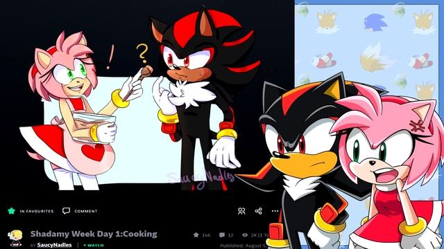Shadow And Amy VS DeviantArt (FT Tails)