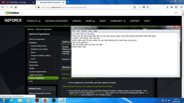 Hướng dẫn tải phần mềm Geforce Experience hỗ trợ quay màn hình và cài driver card màn hình смотреть онлайн