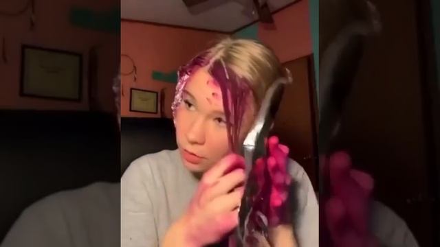 Смелое окрашивание самой себе