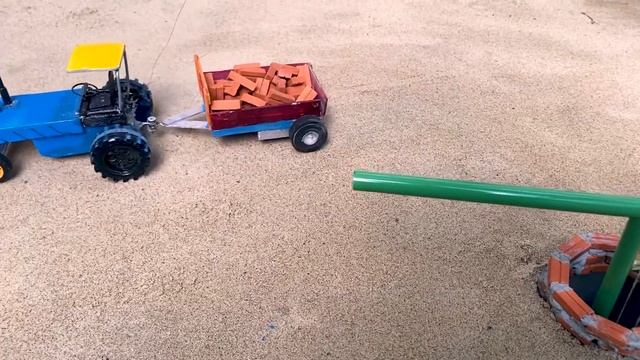 Diy tractor mini well water pump diesel engine science project || @keepvilla смотреть онлайн