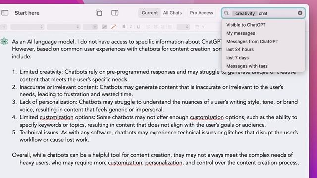 Search Your Chats from ChatGPT - Thunder AI Chat - macOS desktop app смотреть онлайн