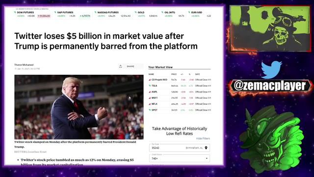 LA PURGE CONTINUE: TWITTER BAN DES MILLIERS DE COMPTES ET PERD DES MILLIARD EN BOURSE смотреть онлайн