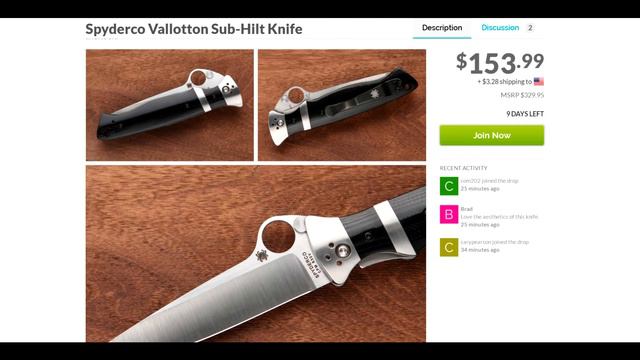 Deal Alert # 49: Spyderco Vallotton (C149GP) смотреть онлайн