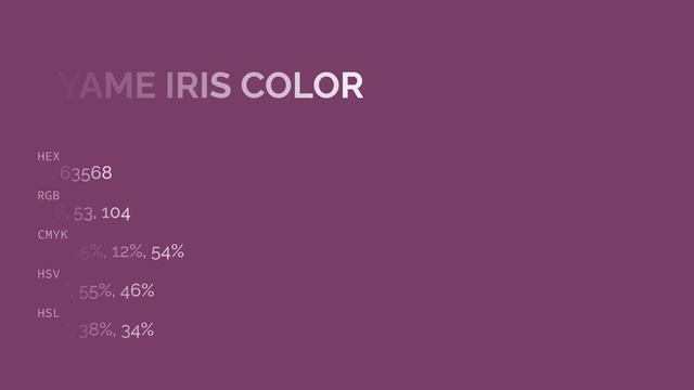 Ayame Iris color #763568 hex color - Violet color - Cool color 763568 смотреть онлайн