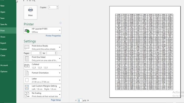 أسهل طريقة لطباعة كامل ورقة العمل في صفحة واحدة في برنامج الإكسيل смотреть онлайн