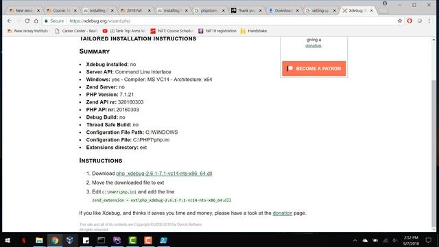 NJIT IS601 Video 3 - Installing Git and Xdebug on Windows 10 смотреть онлайн