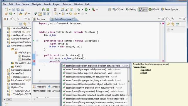 Creating a Java project and JUnit 3 test code in Eclipse смотреть онлайн
