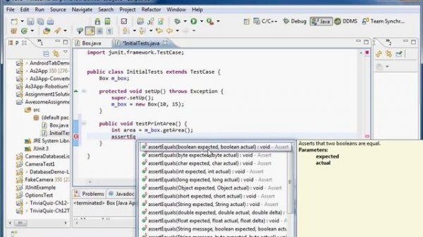 Creating a Java project and JUnit 3 test code in Eclipse