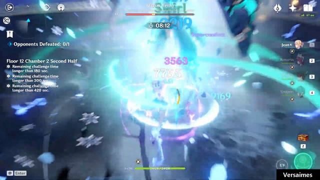 Spiral Abyss 2.0 | Jean Physical Build - Floor 12 All Chambers (9 Stars) | Genshin Impact