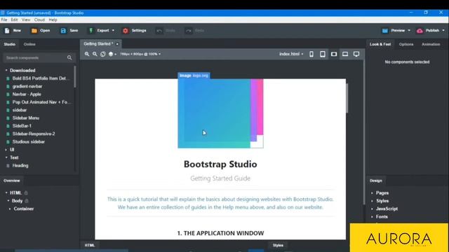 Bootstrap Studio Introduction смотреть онлайн