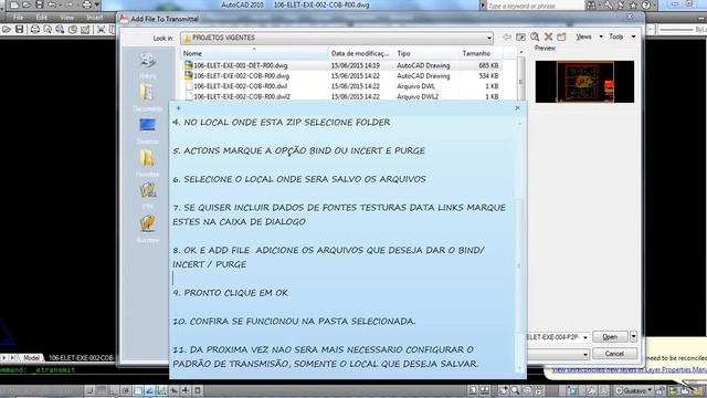 COMO FAZER BIND INCERT PURGE EM VARIOS ARQUIVOS DE UMA VEZ AUTOMATICO ETRASMIT AutoCAD смотреть онлайн