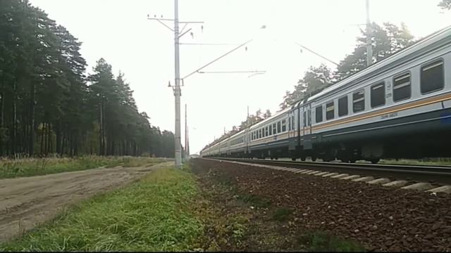 На всей скорости Электропоезд ( ЭД4М 0482 ) экспресс "РЭКС" смотреть онлайн