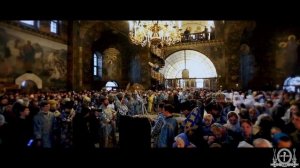 "Архангельский глас" - Предстоятель поет величание Благовещению Пресвятой Богородицы