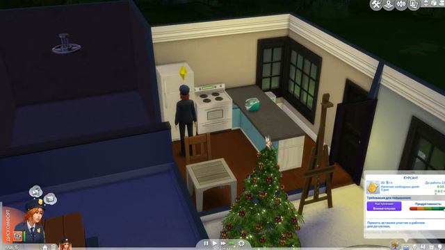 Sims 4 Семейка Камбелл - #3 Работа смотреть онлайн