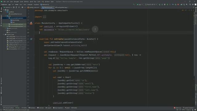 How to make API call in Android Studio | Volley & Recyclerview | Android Development Tutorial смотреть онлайн
