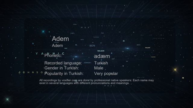 How to Pronounce Adem (Adem) in Turkish - Voxifier.com смотреть онлайн