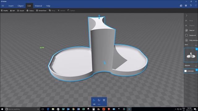 Basic Boolean Operations using Microsoft 3D Builder смотреть онлайн