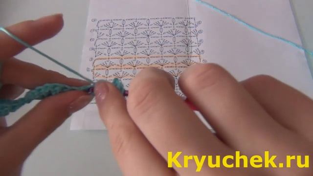 Шарф Весенний крючком смотреть онлайн