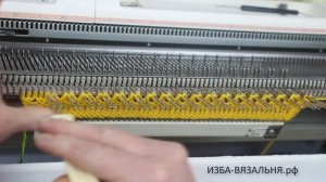 Ажур СЕТКА вязание на любой вязальной машине?Уроки машинного вязания для начинающих?Ажурный узор 15