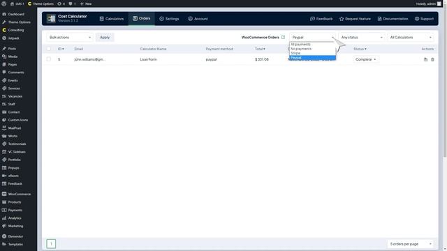 How to Manage the Orders in Cost Calculator WordPress Plugin смотреть онлайн