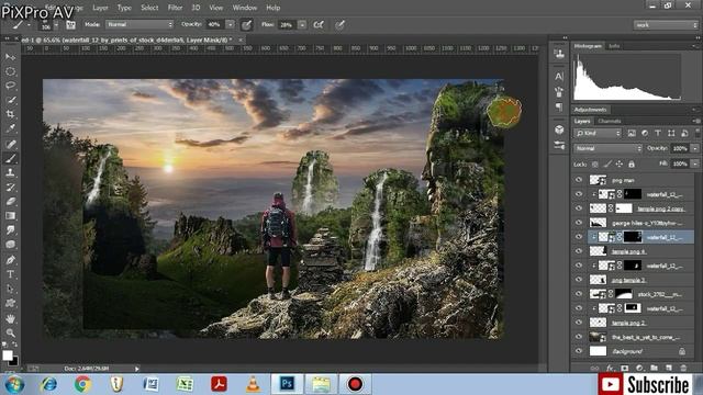 The Mysterious Temple | Create Matte Painting with Photoshop | Surreal Fantasy Photo Manipulation смотреть онлайн