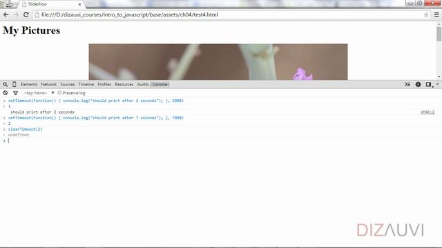 Javascript tutorial :: Miscellaneous:: 'setTimeout' function (58/65) смотреть онлайн