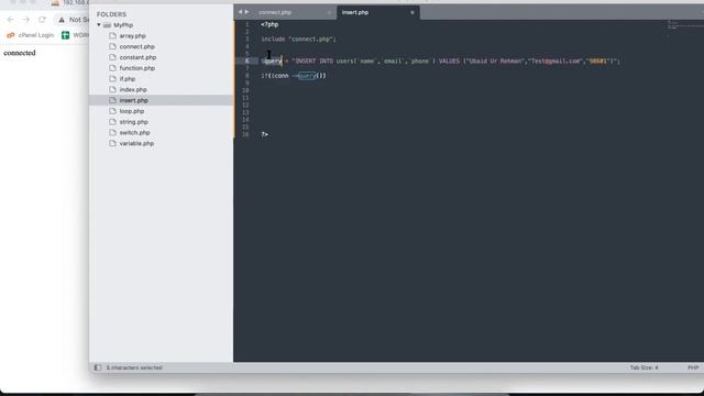 SQL Insert Query with PHP | Do What I Do | Programming смотреть онлайн