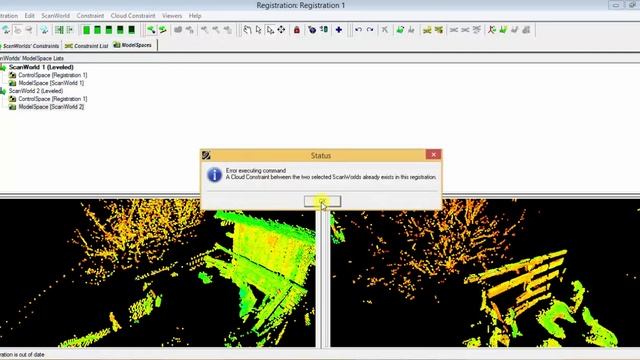 Clouds registration by common points using SW Leica Cyclone 6 смотреть онлайн
