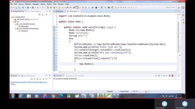 Data Structure using Java [Hindi], Linked list program part 2 смотреть онлайн